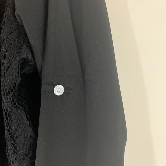 *LAST ONE* Mandy Lace Panel Split Neck Blouse - Picture 10 of 13